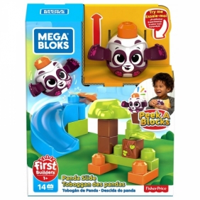 Mega Bloks First Builders - Klocki A kuku Zestaw Zjeżdżalnia i Panda (GKX66/GKX68)