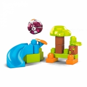 Mega Bloks First Builders - Klocki A kuku Zestaw Zjeżdżalnia i Panda (GKX66/GKX68)