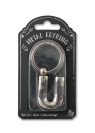 Silver Letter Keyring - brelok do kluczy litera U