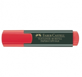 Zakreślacz Faber-Castell Textliner 48 - czerwony (154821 FC)