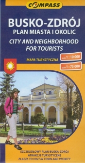 Busko Zdrój plan miasta i okolic 1:10 000 - <br />