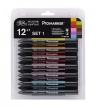 Zestaw pisaków Promarker Set 1, 12 kolorów