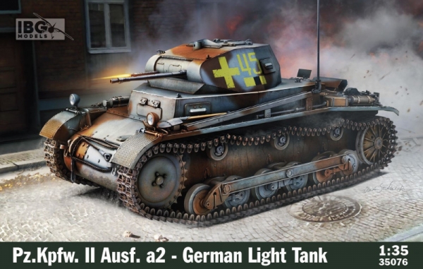 Model plastikowy Pz.Kpfw II Ausf. a2 niemiecki czołg lekki 1/35 (35076)