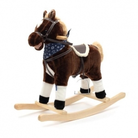 Konik na biegunach z melodią i apaszką Baron