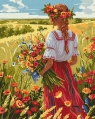 Malowanie po numerach - Na polach 40x50cm