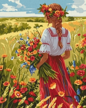Malowanie po numerach - Na polach 40x50cm