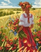 Malowanie po numerach - Na polach 40x50cm