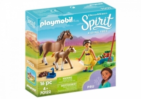 Playmobil Spirit: Pru z koniem i źrebakiem (70122)