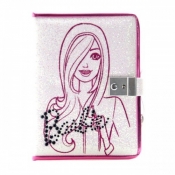 Pamiętnik zamykany z diamencikami Barbie (314394)