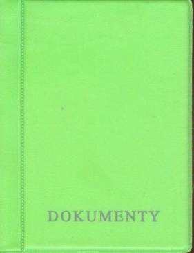 Okładka na dokumenty zielona