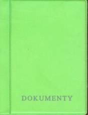 Okładka na dokumenty zielona
