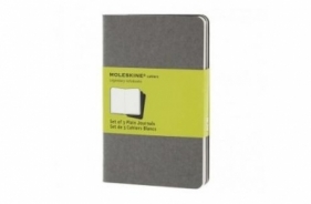 Zestaw 3 zeszytów Cahier Journals 9x14 gładki szar