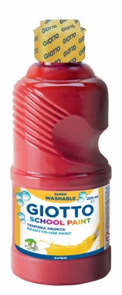 Farba Giotto School Paint 250 ml czerwona