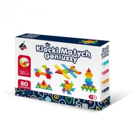 Klocki małych geniuszy - puzzle, 80el. (125220)