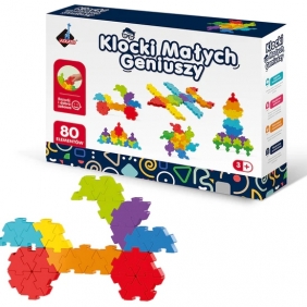 Klocki małych geniuszy - puzzle, 80el. (125220)