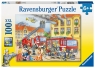 Ravensburger, Puzzle XXL 100: Straż pożarna (108220) Wiek: 6+