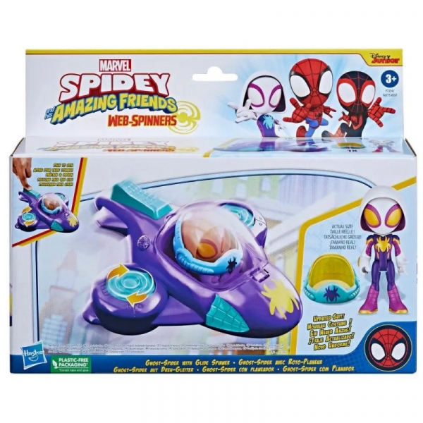 Figurka z pojazdem Spidey Ghost Glide Spinner (F6775/F7254)