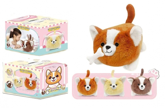 Pies pluszowy interaktywny Corgi 26x18x18cm