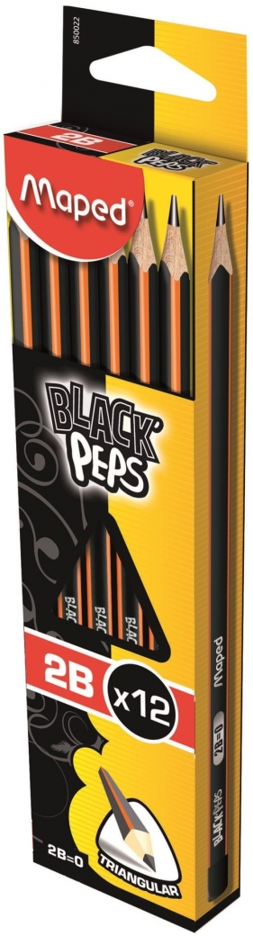 Ołówek blackpeps 2b 12 szt pud. z zaw. (12)