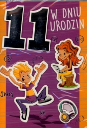 Karnet B6 11-Urodziny MIX