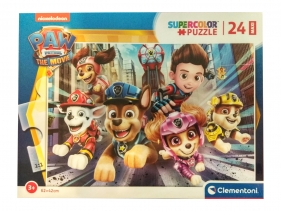 Clementoni, Puzzle Maxi SuperColor 24: Psi Patrol (24222)