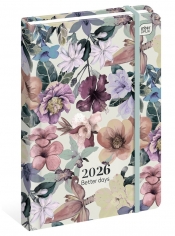 Kalendarz książkowy B6/192 - Mat+UV Flowers