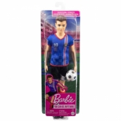 Lalka Barbie Ken Piłkarz niebieska koszulka (HCN15)