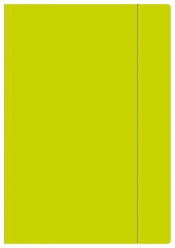 Teczka z gumką A4 - Fluo limonka (421637)