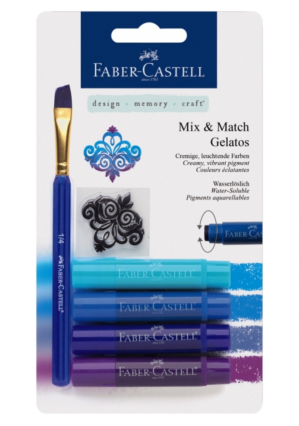 Kredki akwarelowe Faber Castell, odcienie niebieskie (121803)