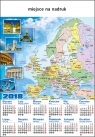 Kalendarz plakatowy Mapa Europy 2018