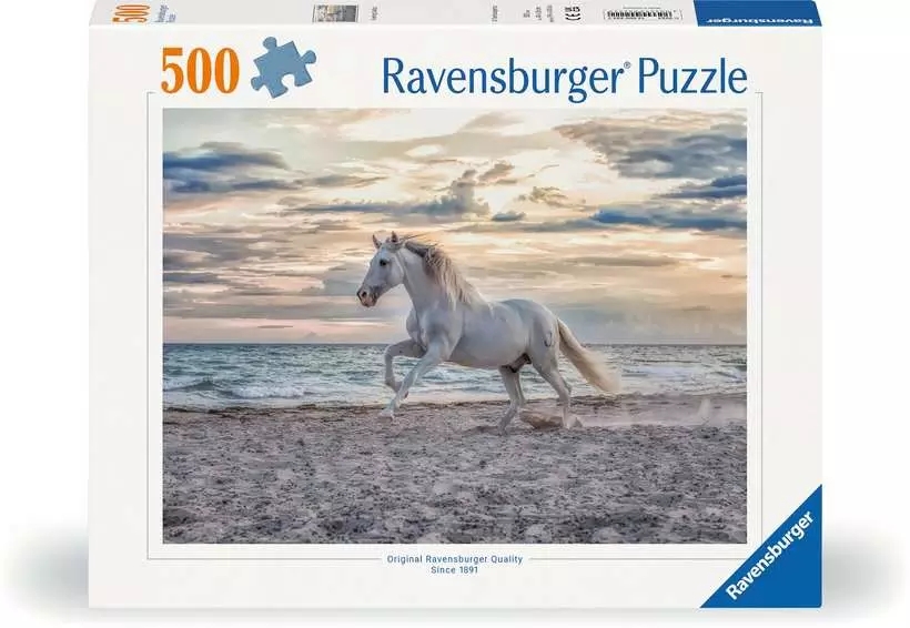 Ravensburger, Puzzle 500: Galop na plaży (12000222)