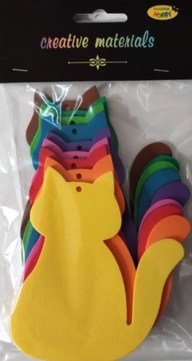 Koty z pianki 9x11cm 9szt