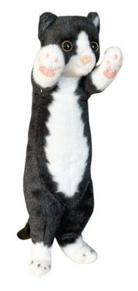 <img src='https://webimage.pl/pics/222/3/d5905965333222C5761.jpg' style='height:440px' /> Kot stojący 25cm czarno-biały