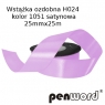 Wstążka satynowa fioletowa H024 kol.1051 25mmx25m