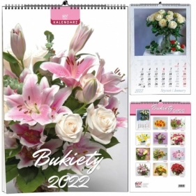 Kalendarz 2022 B3 13 plansz Bukiety