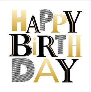 Karnet Urodziny - Monochrome Birthday