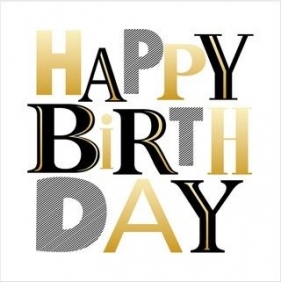 Karnet Urodziny - Monochrome Birthday
