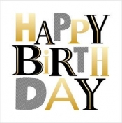 Karnet Urodziny - Monochrome Birthday