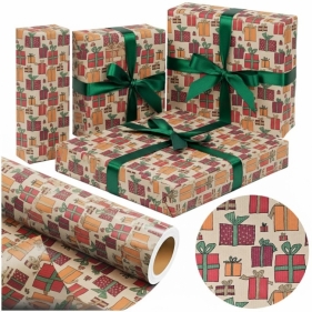 Papier kraft Kolorowe Prezenty X-Strong 38cmx20m