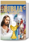 Biblia w komiksie (w obwolucie pierwszokomunijnej) Janice Emmerson, Laura Bigaj