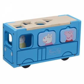 Świnka Peppa: Drewniany autobus, sorter (PEP07222)