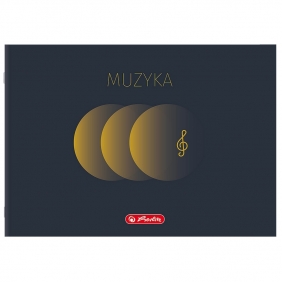 Zeszyt Herliz A5/16k pięciolinia - Muzyka, 1 szt