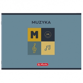 Zeszyt Herliz A5/16k pięciolinia - Muzyka, 1 szt