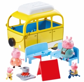 Świnka Peppa - Kamper z akcesoriami + 4 figurki - seria 2 (PEP06922)