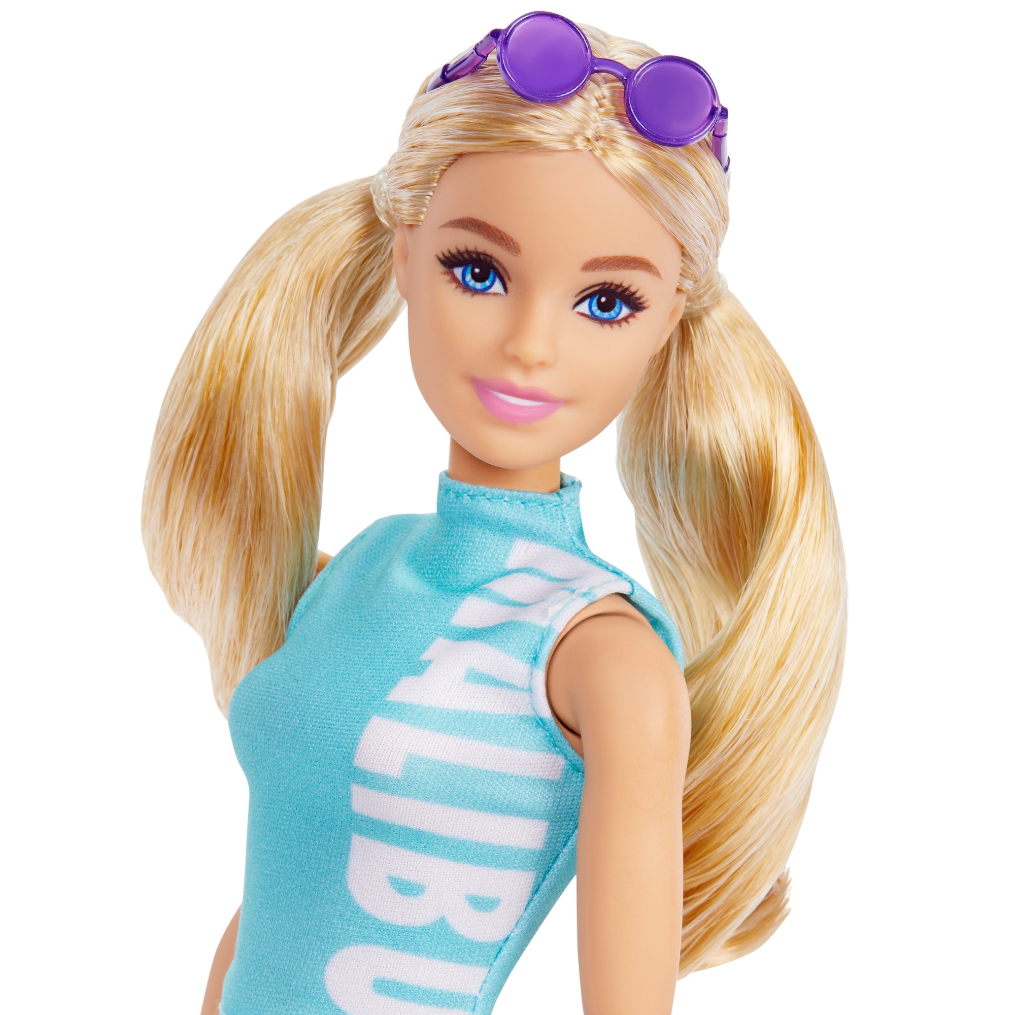 Barbie Fashionistas: Lalka - Top Malibu i legginsy, blond kucyki (FBR37/GRB50) 