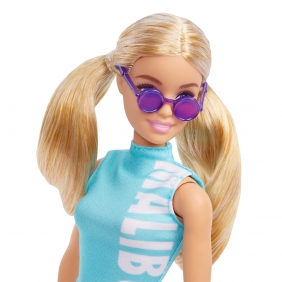 Barbie Fashionistas: Lalka - Top Malibu i legginsy, blond kucyki (FBR37/GRB50)