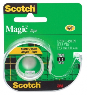 Taśma biurowa SCOTCH Magic (104), matowa, z dyspenserem 13mm, 11,4m