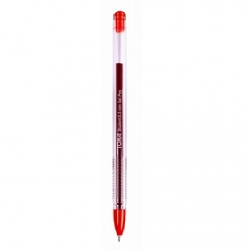 Długopis żelowy Student, 20 sztuk - czerwony