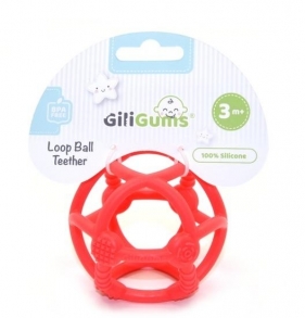 Piłka gryzak czerwona