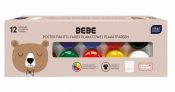 Farby plakatowe BEBE Friends 20ml, 12 kolorów
